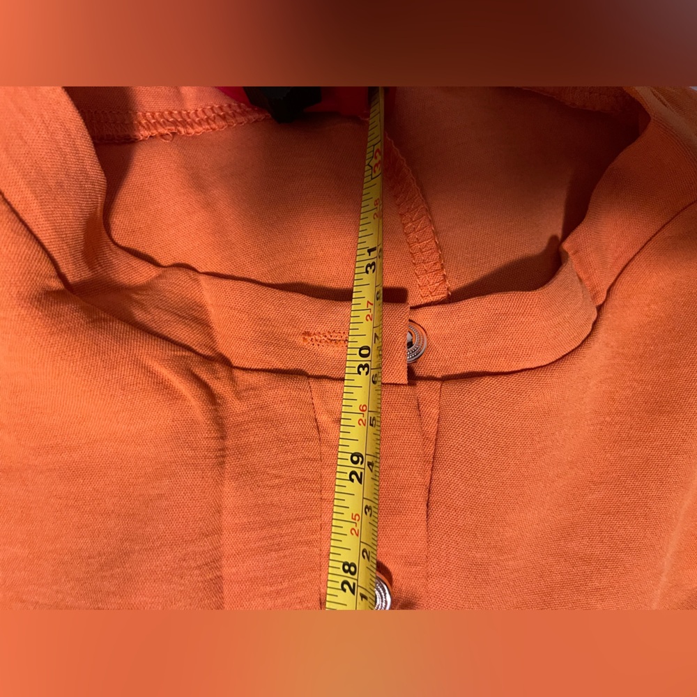 Womens Jumpsuit Size 2XL Orange Sleeveless Flowy Wide Leg Pants One Piece - Picture 8 of 10